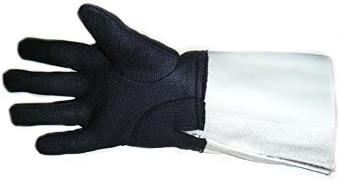 Fencing Washable Glove with Black Palm and Sabre Printed on Back of Hand