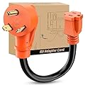 Nilight RV Power Adapter Cord 30 Amp to 15 Amp Pure Copper Heavy Duty 10 Gauge Wire ETL Listed TT-30P to 5-15R 30M/15F Weatherproof Cord for RV Camper Caravan Van Trailer
