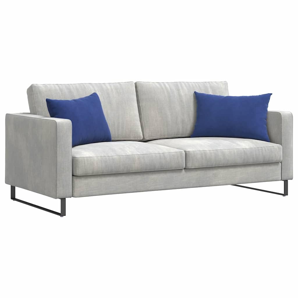 Coppia Cuscini per Divano Blu Polizia 60x40 cm Tessuto a Coste | Cuscini decorativi morbidi e sfoderabili con cerniera, ideali per arredare il soggiorno o la camera da letto.