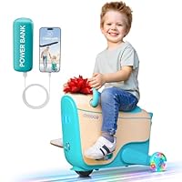 Gyroor Ride-On Toys for Kids Age 4-8， 2-in-1 Electric Cars with Storage，3 Adjustable Speeds & Flashing LED Wheels | Rechargeable Battery for Indoor, Outdoor & Airplane Travel