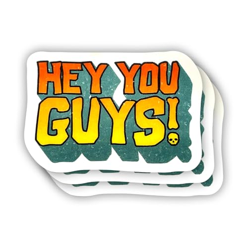 (3 Pcs) Hey You Guys Sticker Sarcastic Motivational Sayings Humorous Quote Vinyl Decal for Kindle,...