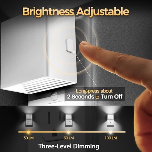 Image of DORESshop Night Lights Plug into Wall,Plug in Night Light,Daylight White
