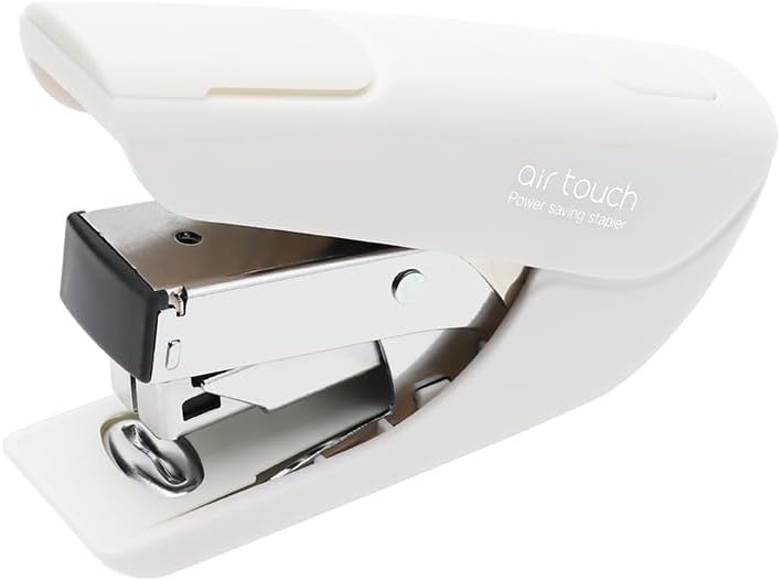 Engrapadora sin esfuerzo, grapadora de escritorio de oficina resistente, grapadora manual de ahorro de energía, grapadora pequeña de fuerza blanca,