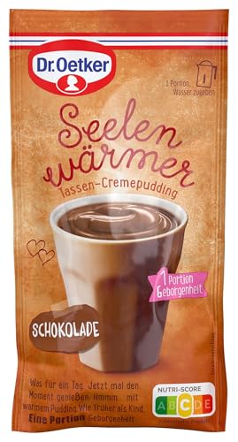 Dr. Oetker Seelenwärmer Tassen-Cremepudding Schokoladen-Geschmack 16er Pack- Schoko Puddingpulver für die schnelle Zubereitung eines Tassenpudding 16 x 58 g