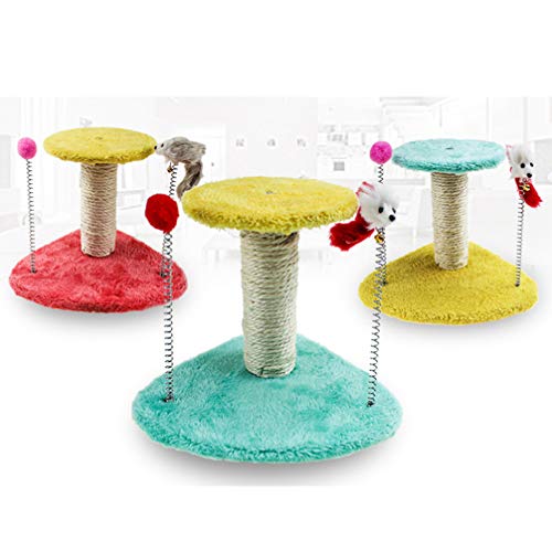 Brinquedo de torre de gato Balacoo com corda de sisal natural, arranhador de gatinho interativo com