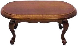 moin moin ミニチュア 家具 1/12 1:12 ドールハウス コーヒー センター ソファ ロー テーブル 机 ウッド ブラウン シンプル 木製 猫足 2311mini36