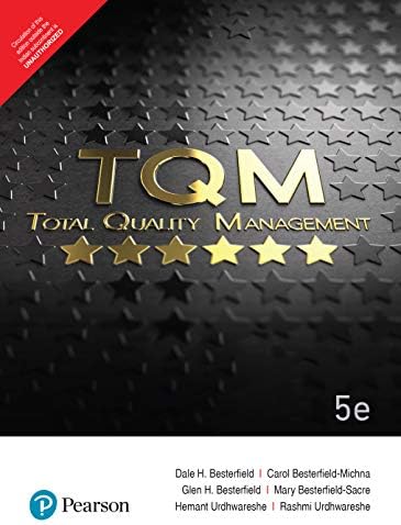 Total Quality Management (Tqm) 5E By Pearson