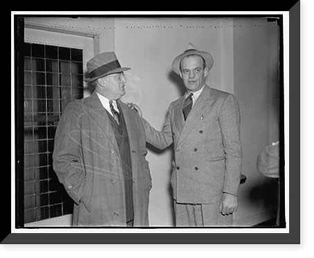 Historic Framed Print, Head of National Maritime Union. Washington, D.C., Oct. 27. Joseph Curran, President of the National Maritime Union, was brought into the Nation's labor spotlight this week when he demanded the ouster of Joseph P. Kennedy, Chairman o