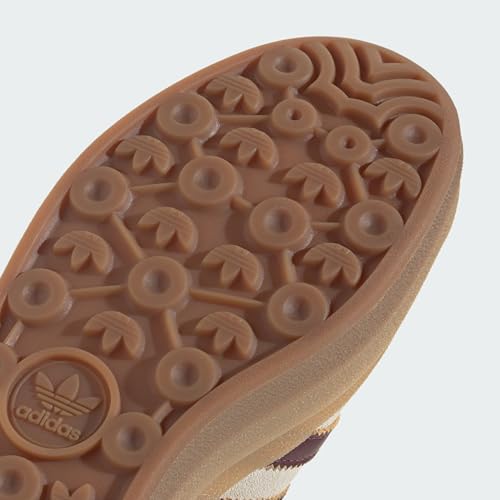 adidas Gazelle Womens Shoes, Cream White/Maroon/Magic Beige, Size 5.54