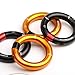 SPYMINNPOO Climbing Rappel Rings, 12mm Opening Detachable Climbing Connector Belay for Rock Climbing Arborist Connection Point (Gold)