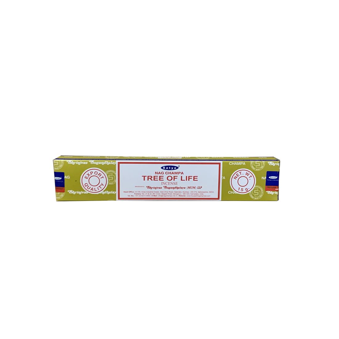 Satya Nag Champa + Bastoncini di incenso Albero della Vita - Miscela sacra floreale e legnosa per la crescita