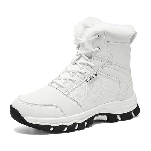 Bottes d'hiver pour femme mi-hauteur chaussures thermiques chaudes plein air