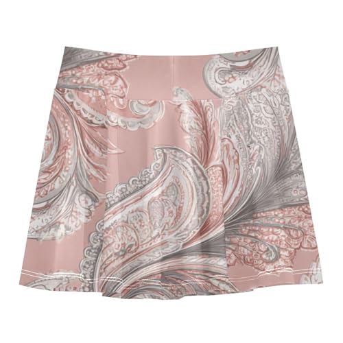 Girls Skort Athletic Tennis Skirt with Built High Waist Pocket Stretch Quick Dry School Golf Running XS-XL2