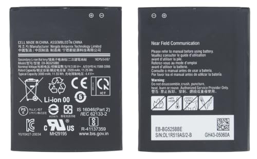 Batteria Compatibile Per Samsung Galaxy Xcover 5 Sm-G525F G525 X-Cover Eb-Bg525Bbe Con Capacità Originale 3000Mah