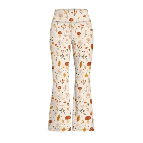Mushroom Birthday Gifts for Girls Flare Pants High Waisted Bootcut Stretch 70s Bell Bottom Jeans2