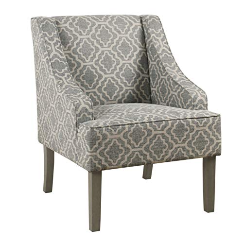 Image of HomePop Classic Swoop Arm Accent Chair - Ash Geometric