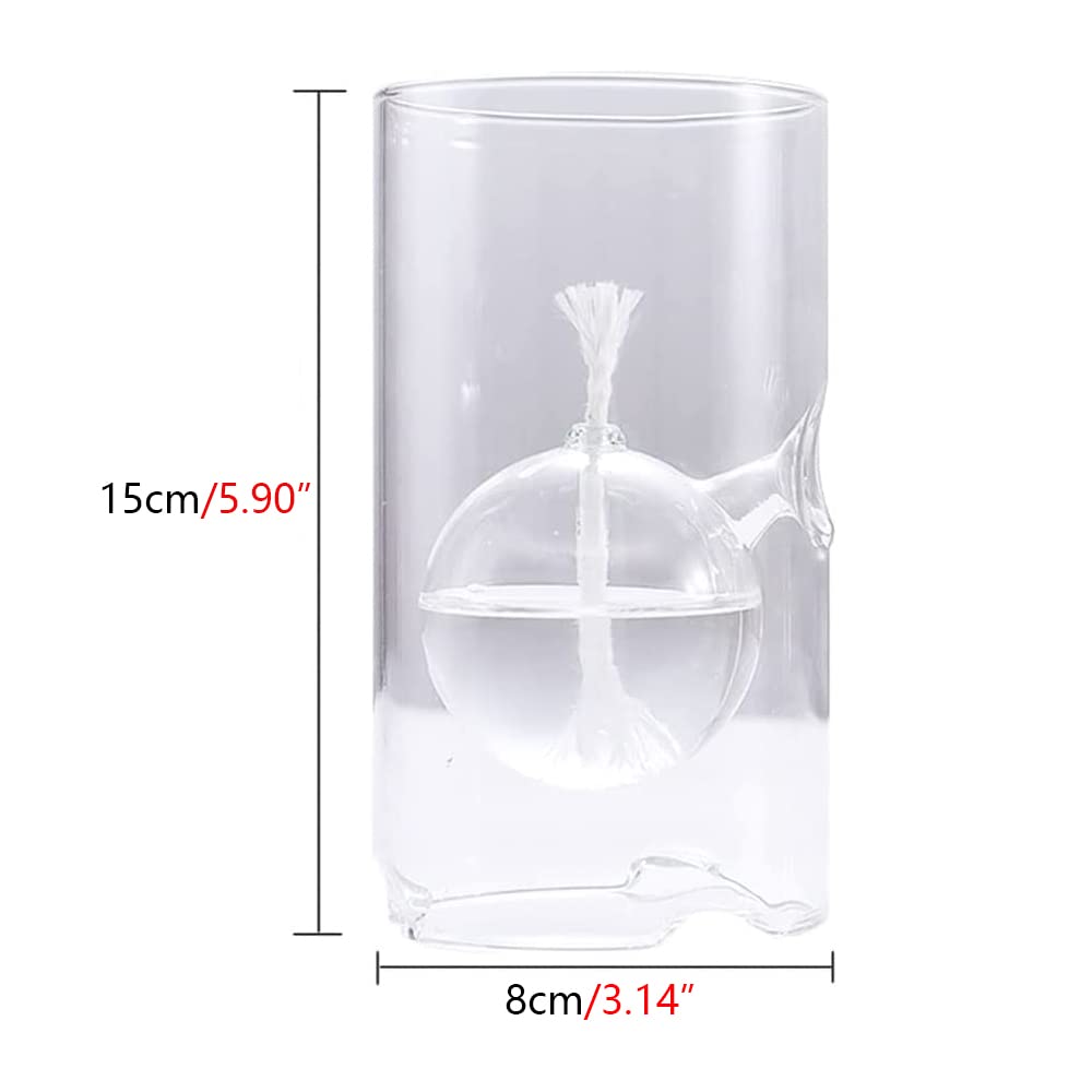 Lampada Cherosene, Lampada Olio Senza Lampada Olio Illuminazione Emergenza Domestica Lampada Burro Lampada Cherosene Interni Lampada Olio in Vetro Trasparente Candeliere in Vetro