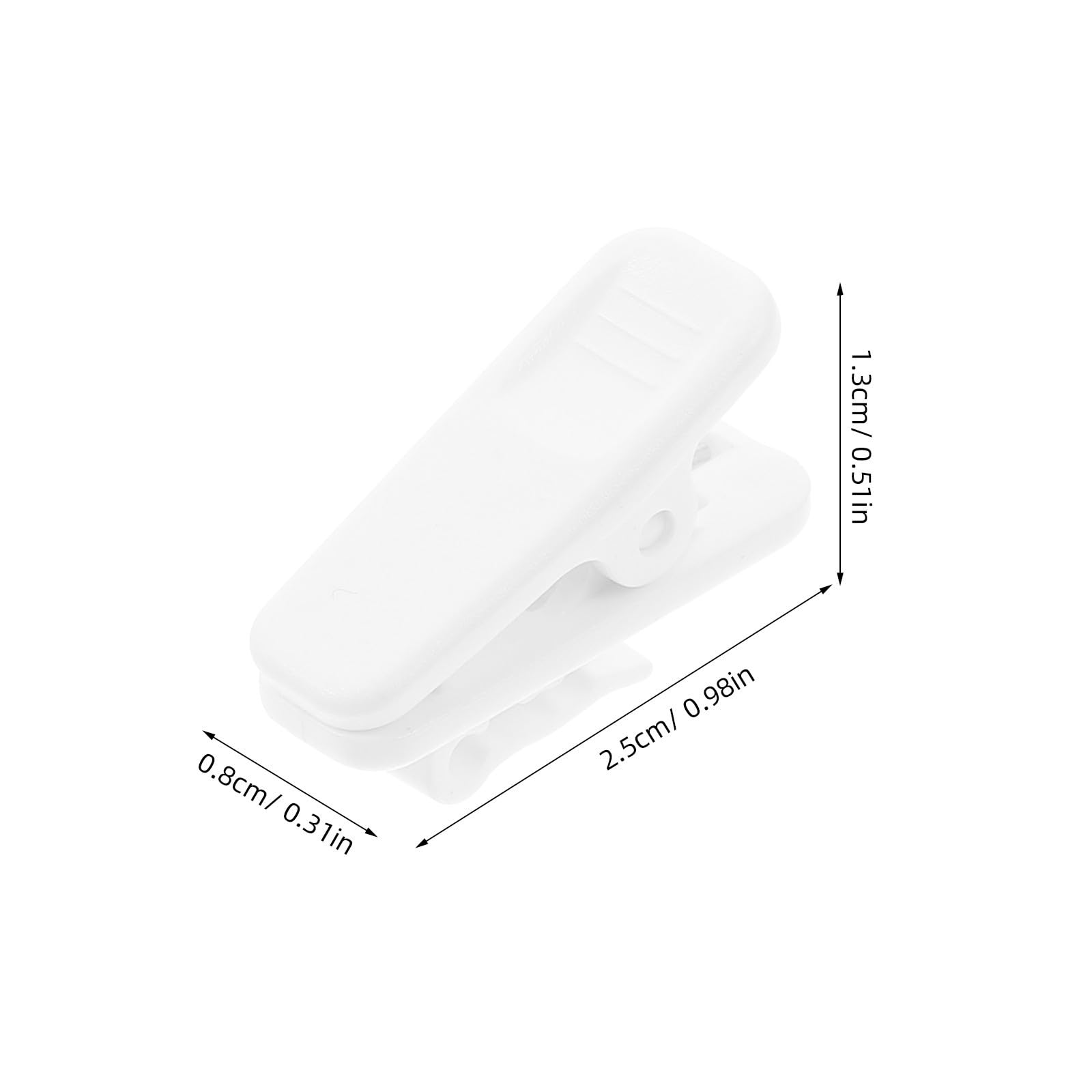 Didiseaon 10 Piezas Clips para Cables de Auriculares Organizador de Cables para Auriculares Plástico Blanco para Ropa Diseño Simple