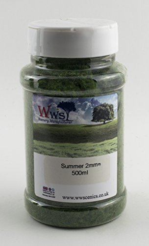 WWS Hierba Estática de Verano 500ml - Modelismo Ferroviario, Terrenos, Escenografías (2mm)