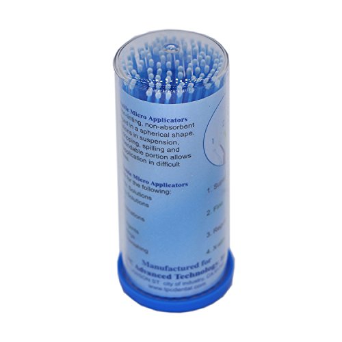 100 piezas de cepillo dental desechable para productos dentales micro aplicador flexible