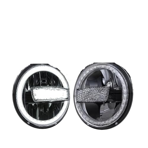 Phares LED Ronds 7 Pouces avec Faisceau Haut/Bas Haute Clarté pour Jeep JK