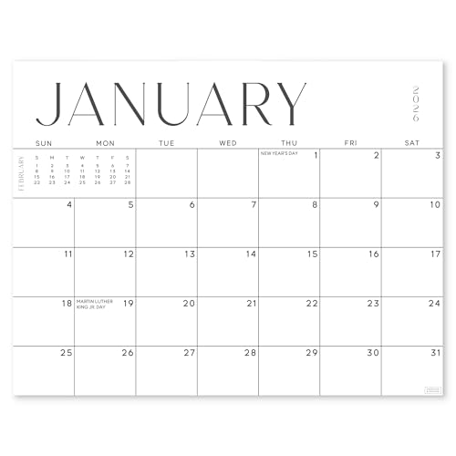 S&O Simple 2026 Magnetic Fridge Calendar - Tear-Off Refrigerator Calendar to Track Events & Appointments through December 2026-18 Month Magnetic Planner for Fridge for Easy Planning-13.5'x10.5”in