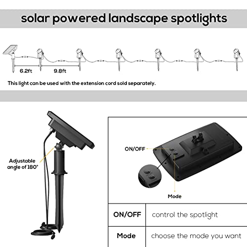 Fmart 6 Pack Rgbw, Solar Smart Bluetooth Landscape Spotlights, Landscape Light, Solar Spot Lights Outdoor, Solar Outdoor Uplights For Garden Trees Yard Landscape #TOP6