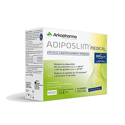 Arkopharma Adiposlim Medical 45 Sobres, Prevención del Sobrepeso, Reduce el Apetito, Saciante + Asesoramiento Nutricional, Complemento Alimenticio