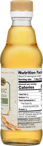 Miniatura 14 de Nakano Vinagre de arroz orgánico natural, vinagre para salsa salteada, vinagreta de ensalada y adobo, vinagre de cocina para usar en recetas, 12