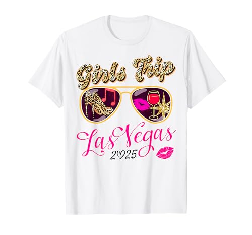 Girls Trip Las Vegas 2025 Équipe d'anniversaire pour Femme T-Shirt