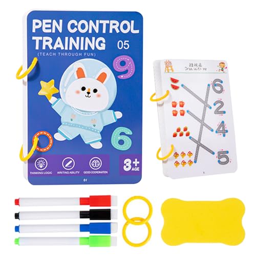Miglior regalo: ispira la creatività e sviluppa le abilità motorie con questo libro di controllo della matita, progettato per bambini dai 2 ai 6 anni. Una scelta adatta per la scuola materna, l'asilo e le occasioni festive come Natale, Ringraziamento e compleanni.