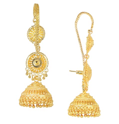 Image of JFL - Jewellery for Less Gold Plated Copper Earrings For Women