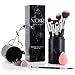 Produktbild Noir Deluxe Make-up-Pinsel- und Wimpernzangen-Set: Professionelles Schminkpinselset mit Behälter und Noir Deluxe Beauty Blender