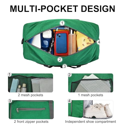 Image of Felipe Varela Foldable Duffle Bag for Travel Weekend Overnight Gym Camping