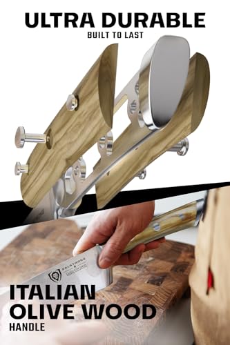 Dalstrong Chef Knife - 8 inch Blade - Forged HC German Steel Chef's Knife - Full Tang - Olive Wood Handle - Gladiator Series - Razor Sharp Kitchen - Professional - Sheath - NSF Certified