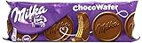 Barquillo con relleno de cacao (27 %) cubierto de chocolate con leche (60 %)