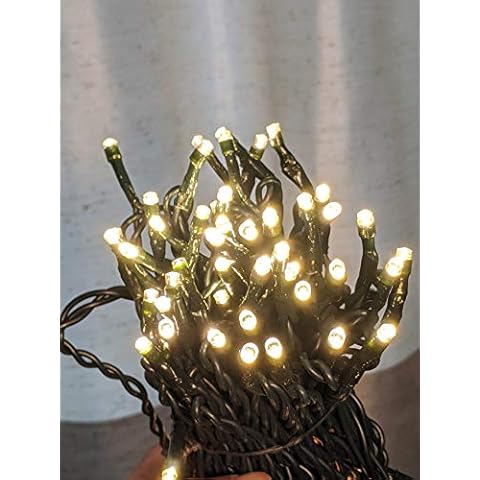 33ft 100-LED Outdoor Waterproof Warm White String Lights - Works with Low Voltage Landscape Lighting Systems (12V) (Product is not Compatible with Standard Household Electricity @120V) Cover