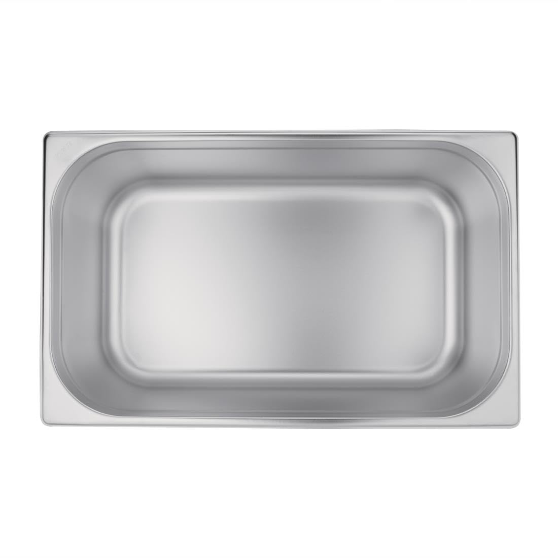 Vogue Gastronorm-Pfanne 1/1, Edelstahltablett, Tiefe: 200 mm, Fassungsvermögen: 28 Liter, Behälter für heiße und kalte Speisen, Bain Marie-geeignet, Deckel separat erhältlich, K918