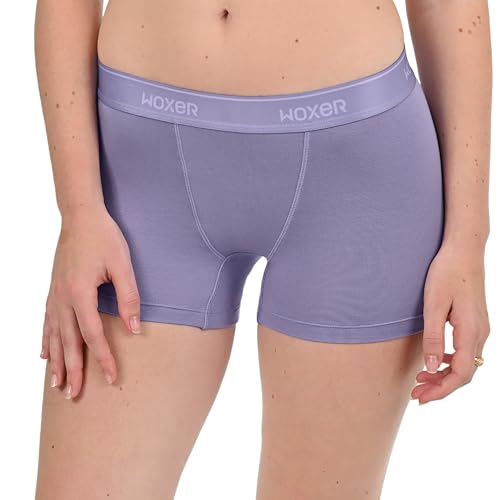 Image of Woxer Womens Boxers - Star 3 inch Boy Shorts Underwear for Women - Boxer Briefs