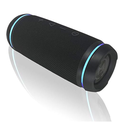 Morpheus 360 Sound Ring Bluetooth Portable Speakers, 12W Loud Wireless Speakers, 360˚HD Sound, Waterproof IPX6, Dual Pairing, Shockproof, Rugged, Outdoors, BT5750BLK