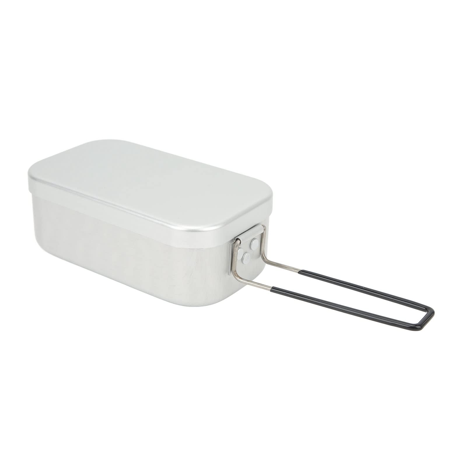 Bento Box portatile pieghevole in lega di alluminio da 800 ml con fornello ad alcool e custodia per picnic da campeggio all'aperto