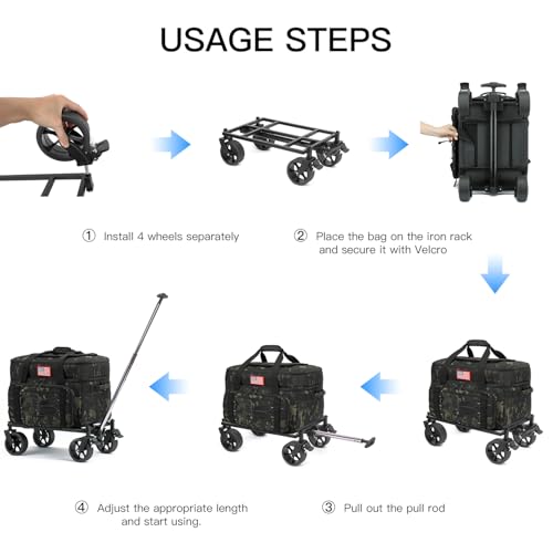 Image of Extra Large Wheeled Portable Cooler Bag 85 Cans Double Deck Heavy Duty Rolling Insulated Cooler with All-Terrain Wheels Leakproof Tactical Soft Sided Cooler for Beach Camping Picnic Travel