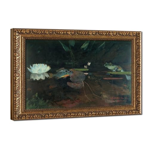 Impression sur toile Winslow Homer Mink Pond - Cadre a suspendre 50,8 x 76,2 cm pour bureau