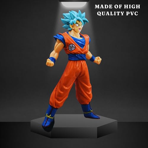 Image of Mallexo DBZ Action Figures Set 1PCs Dragn Bal Z Toys for Kids Animee Toy Set of Size 18CM for Car Dashboard, Decoration, Cake, Office Desk & Study Table Multicolor - (S2)