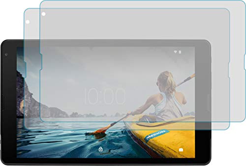 Preisvergleich Produktbild 4ProTec I 2X Schutzfolie KLAR passgenau für MEDION LIFETAB E10530 - Bildschirmschutzfolie Schutzhülle