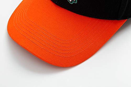 Mighty Ducks #96 Conway Classic Duck Hat Men's Adjustable Baseball Cap Black（Orange） Size (S-Xl) #TOP4