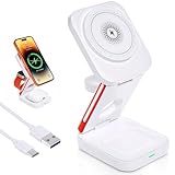 Station de Charge Magnétique Sécurisée : Cette station de charge magnétique intègre un système complet de protections contre la surchauffe, la surtension, la surintensité, les courts-circuits et la détection d’objets étrangers. Des puces intelligentes et des grilles de refroidissement garantissent une recharge sûre et stable pour tout votre écosystème Aple. Compatible avec iPhone 17 à 11, Watch Ultra/SE/10–3 et Air Pod 2/3/Pro, elle allie performance, sécurité et compatibilité étendue
