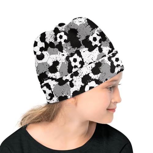 Funny Cute Print Winter Beanie for Girls Boys Novelty Comfy Soft Warm Knitted Cuffed Beanie Hats3