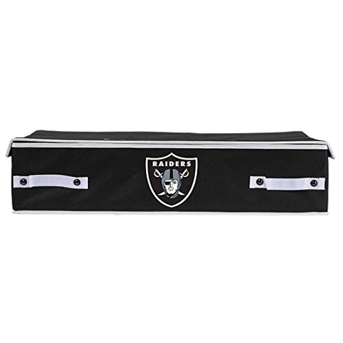 Franklin Sports NFL Oakland Raiders Under The Bed Storage Bins - Large