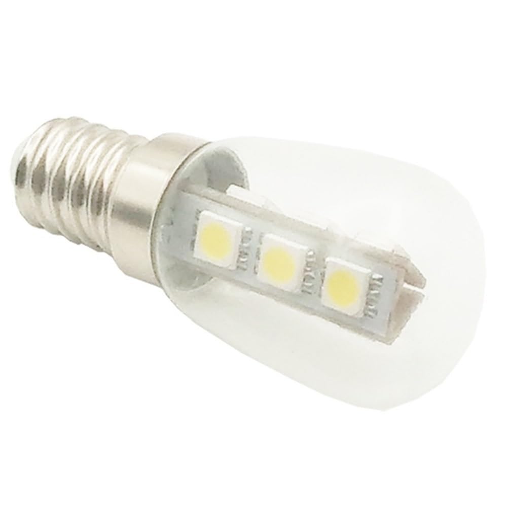 YSJX Lighting, Confezione da 20 lampadine LED for frigorifero, E12/E14/E17 AC220V ST26 2W, indicatori meccanici(6500K white,E14)